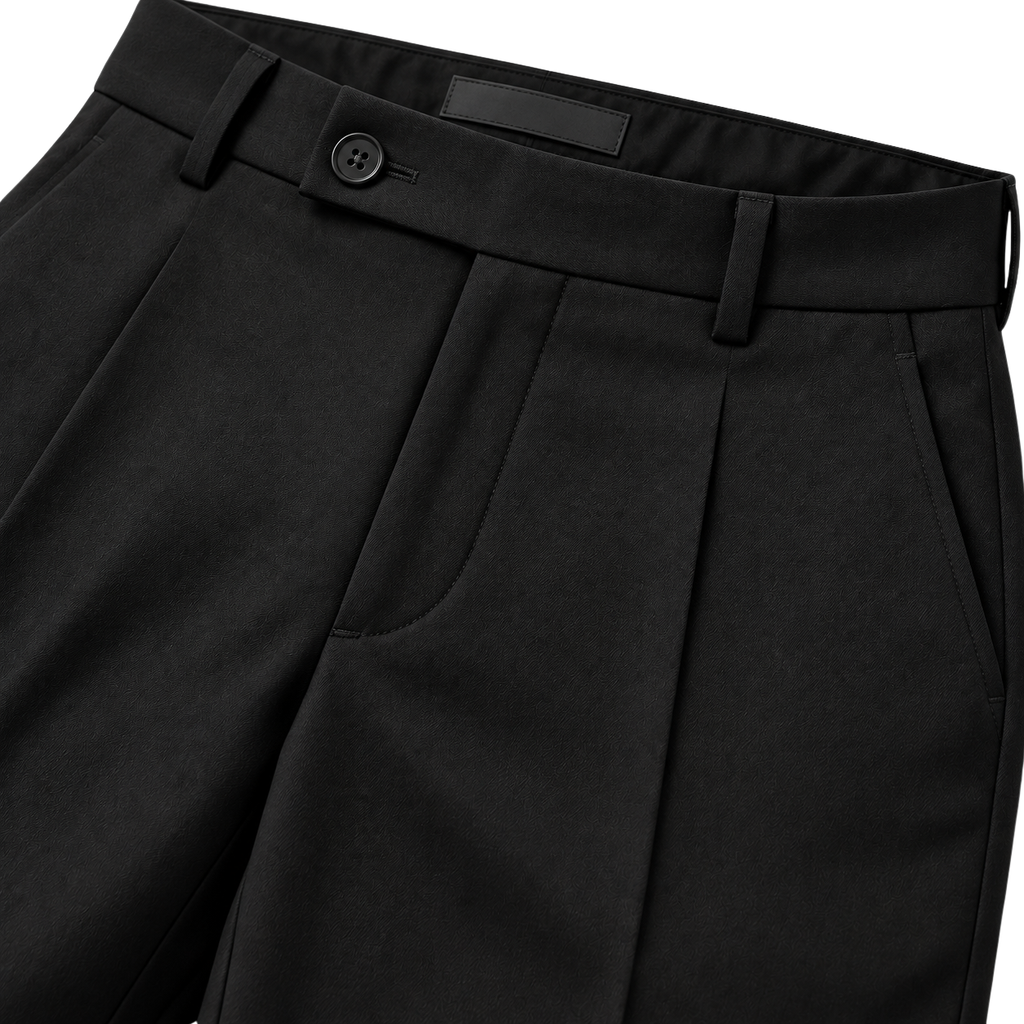 Premium Tailored Black Formal Trousers | HUURPOUR