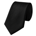 Premium Black Silk Twill Tie | HUURPOUR