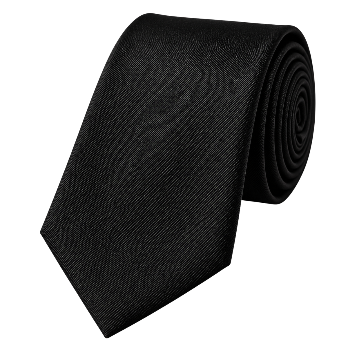 Premium Black Silk Twill Tie | HUURPOUR