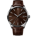 Premium Brown Leather Strap Watch | HUURPOUR