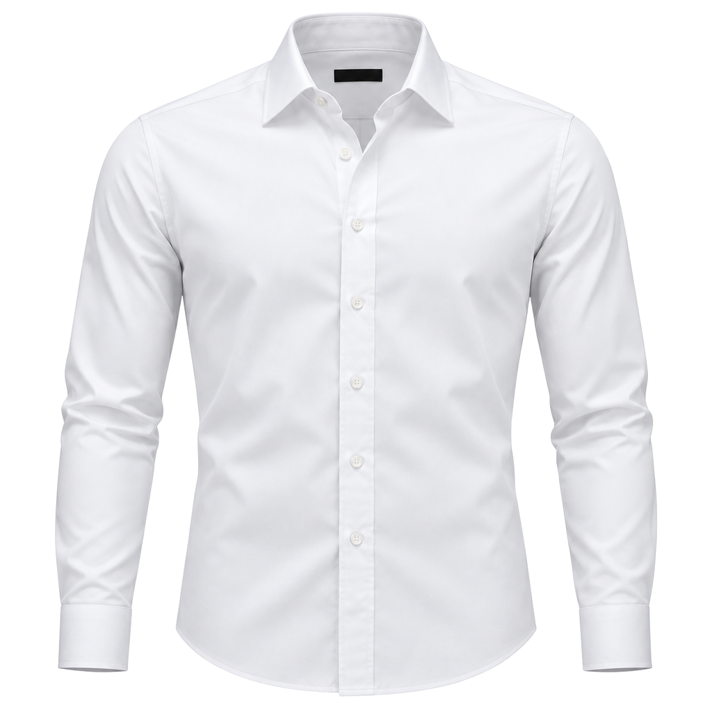 Premium Tailored White Dress Shirt | HUURPOUR