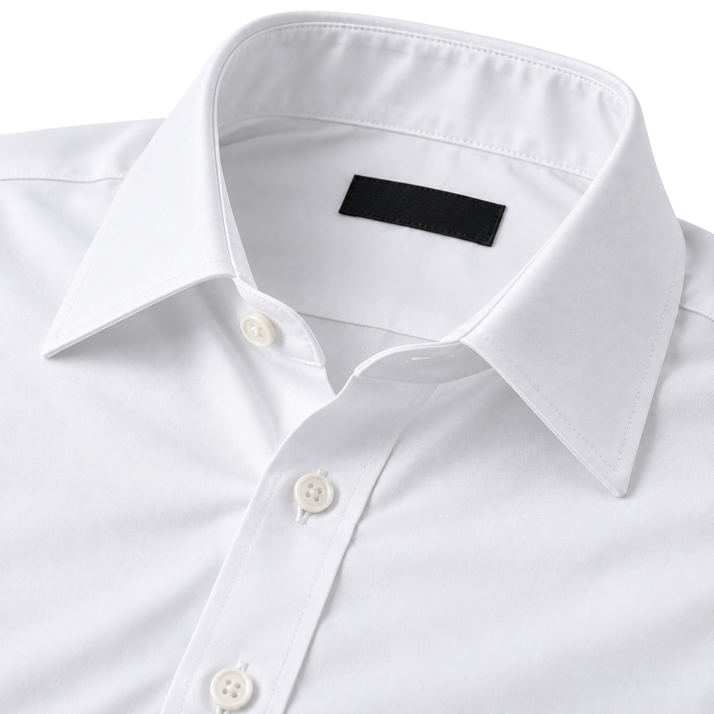 Premium Tailored White Dress Shirt | HUURPOUR