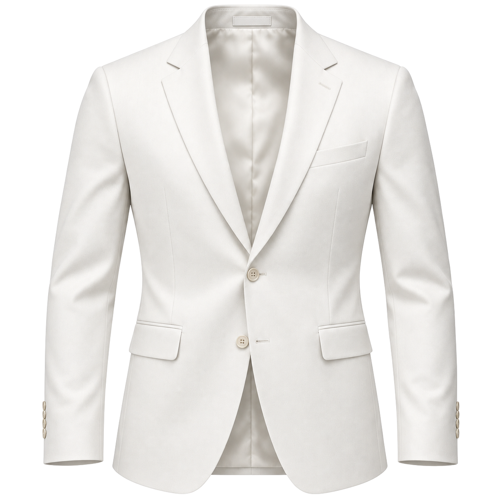 Premium Tailored White Blazer | HUURPOUR