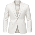 Premium Tailored White Blazer | HUURPOUR