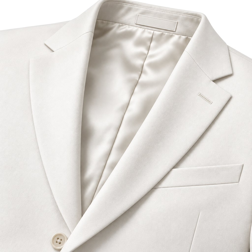 Premium Tailored White Blazer | HUURPOUR
